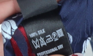 Marks and Spencer Men's Blue Floral Silk Tie