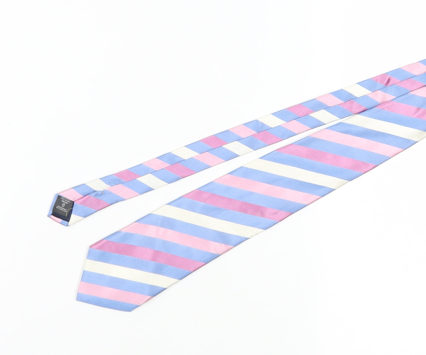 Next Men's Multicoloured Striped Silk Tie