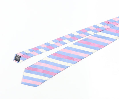 Next Men's Multicoloured Striped Silk Tie