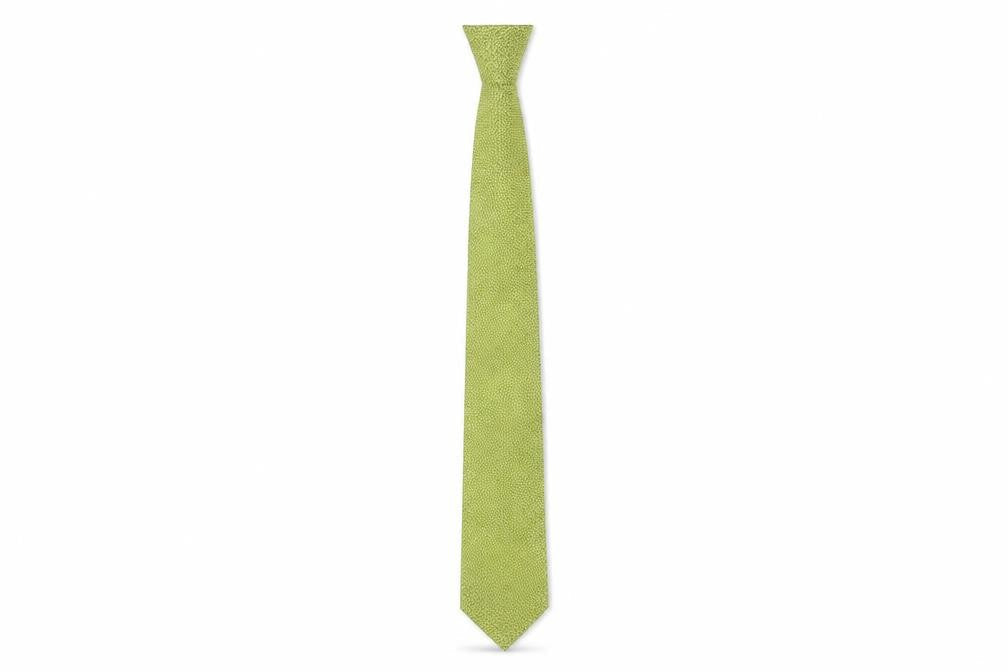 Mens Debenhams Green Geometric 100% Silk Slim Tie