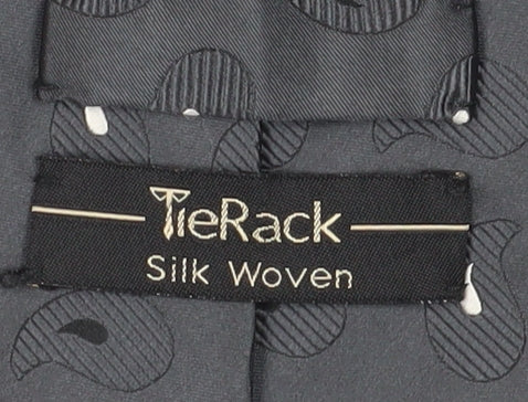 Tie Rack Men's Grey Paisley Silk Tie