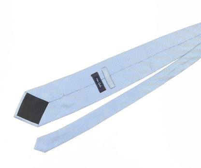 Van Gils Men's Blue Silk Herringbone Designer Tie