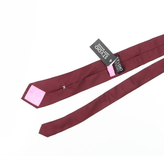 Jeff Banks Men's Silk Tie - Burgundy