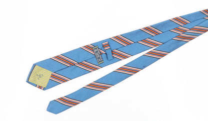 Henry Mole & Sons Men's Blue Silk Striped Tie