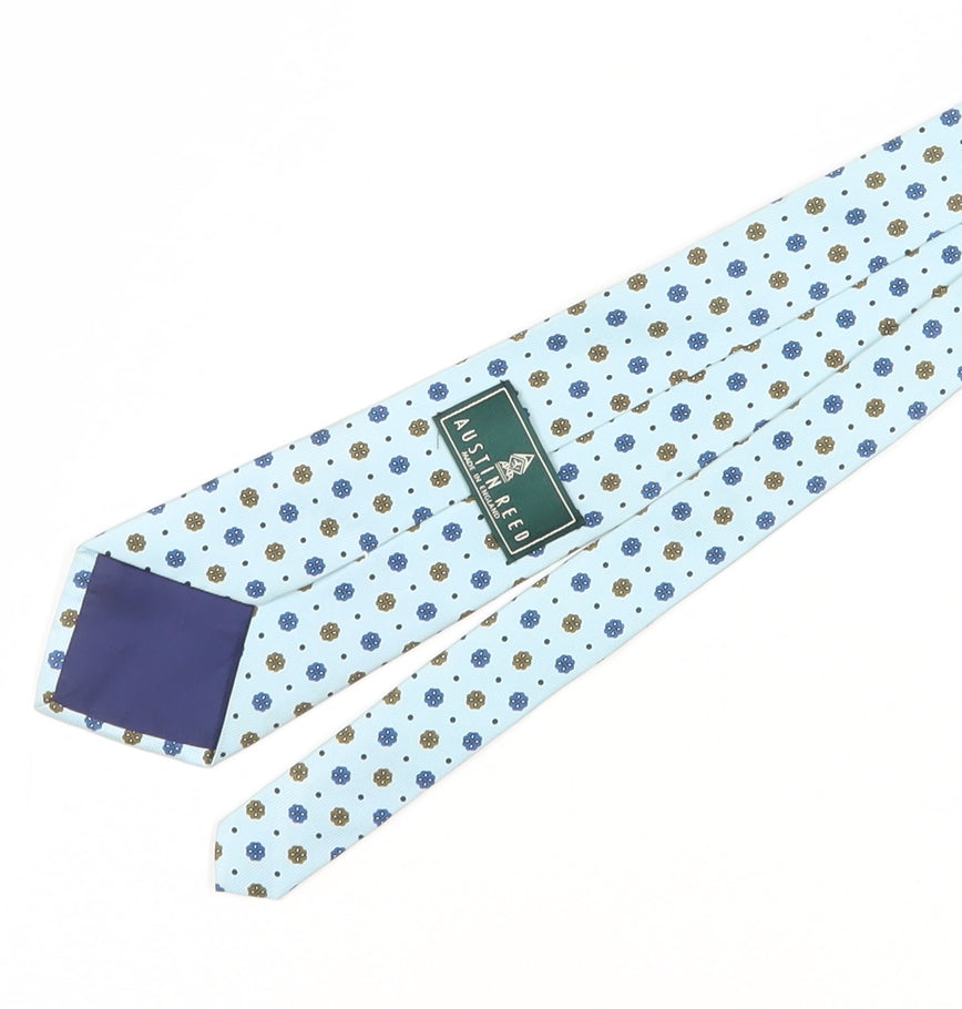 Austin Reed Men's Blue Floral Silk Tie