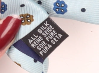 Austin Reed Men's Blue Floral Silk Tie