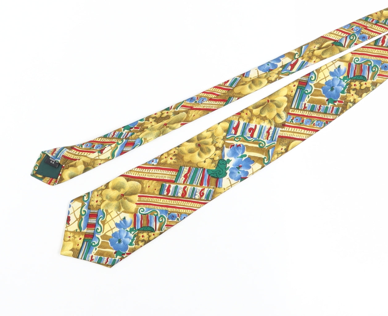Jacques Estier Men's Multicoloured Floral Tie
