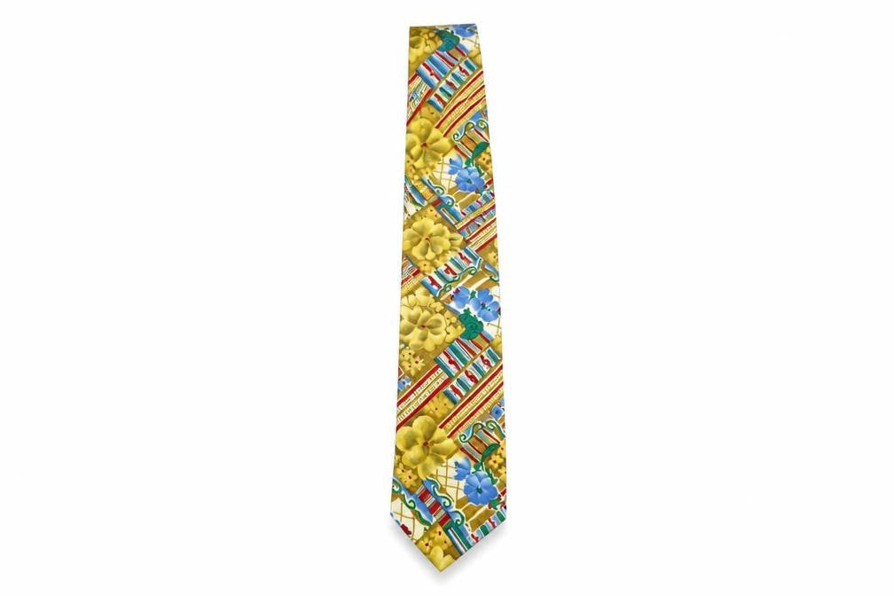 Mens Jacques Estier Multicoloured Floral 100% Polyester  Tie