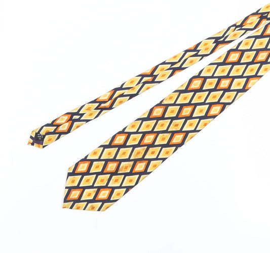 Pierre Cardin Men's Silk Geometric Tie - Multicoloured