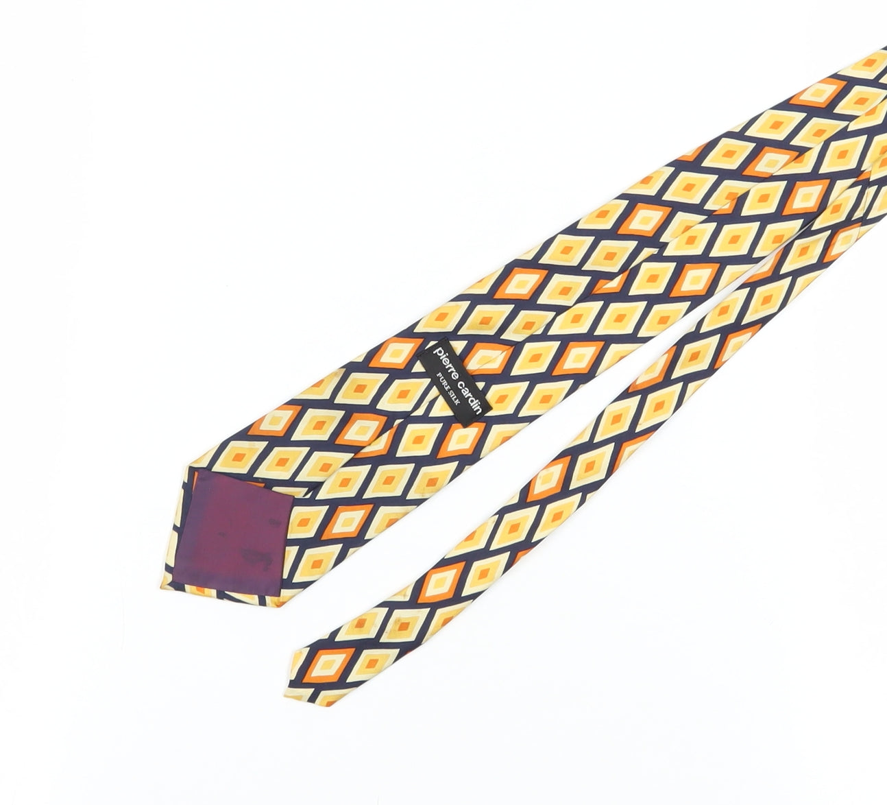 Pierre Cardin Men's Silk Geometric Tie - Multicoloured