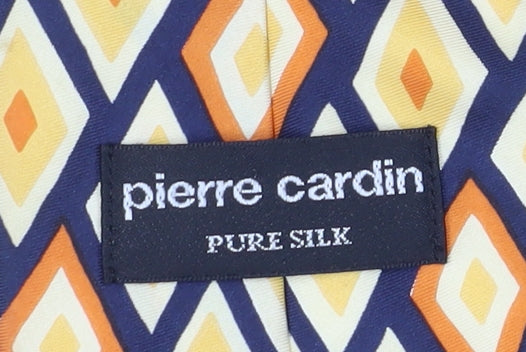Pierre Cardin Men's Silk Geometric Tie - Multicoloured