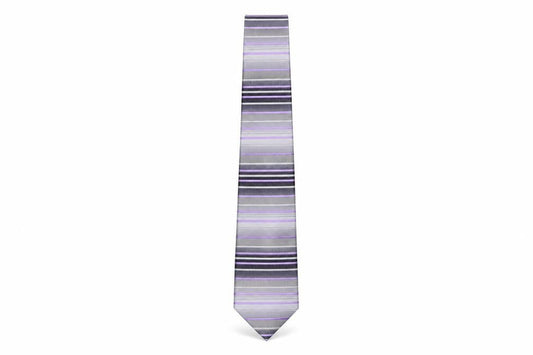 Jacques Heim Men’s Multicoloured Striped Silk Tie