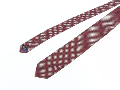 Coleman & Son Men's Red Geometric Silk Tie