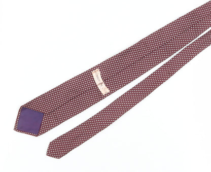 Coleman & Son Men's Red Geometric Silk Tie