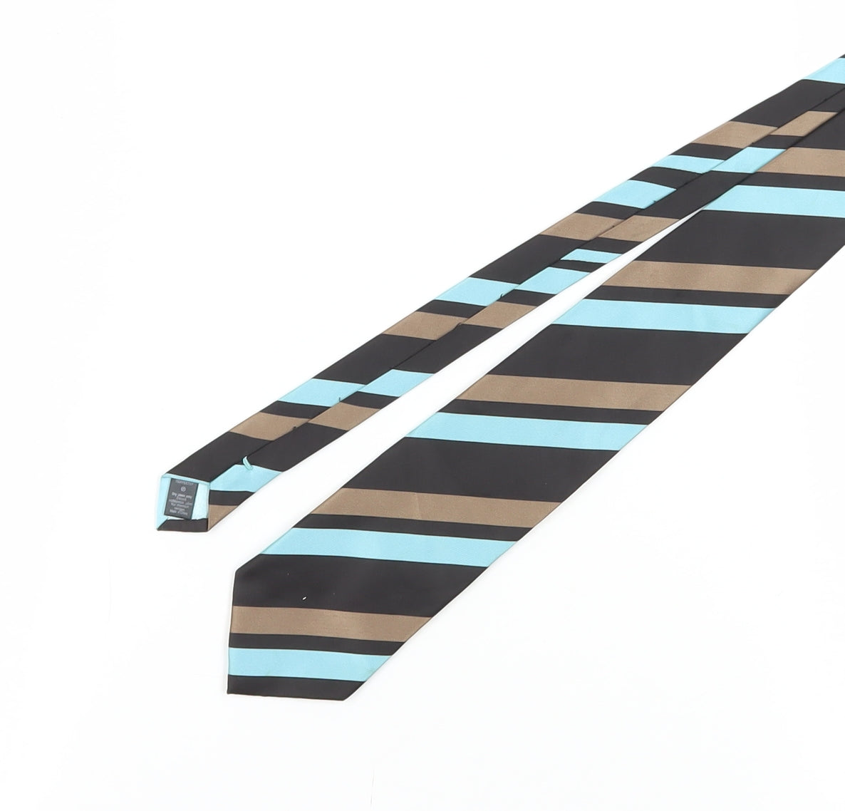 River Island Men's Aqua Striped Tie - Polyester