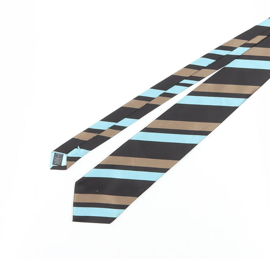 River Island Men's Aqua Striped Tie - Polyester