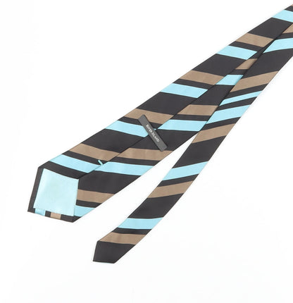 River Island Men's Aqua Striped Tie - Polyester