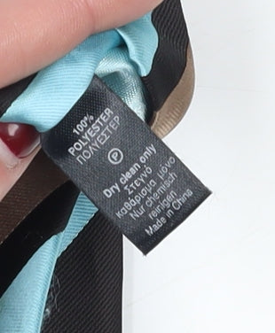 River Island Men's Aqua Striped Tie - Polyester