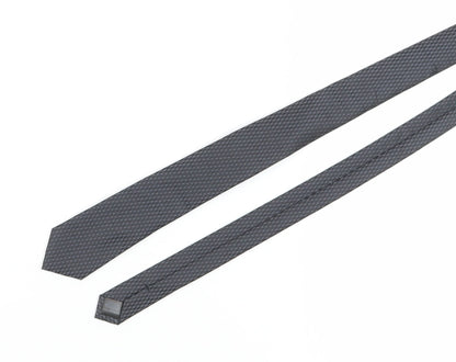 Next Men's Black Geometric Slim Tie, One Size