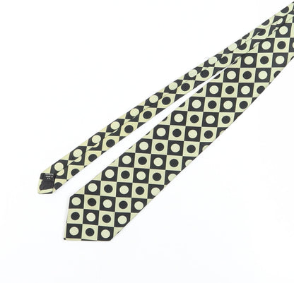 Jacques Estier Men's Black Polka Dot Tie - One Size
