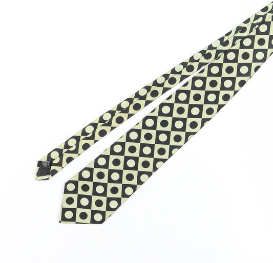 Jacques Estier Men's Black Polka Dot Tie - One Size