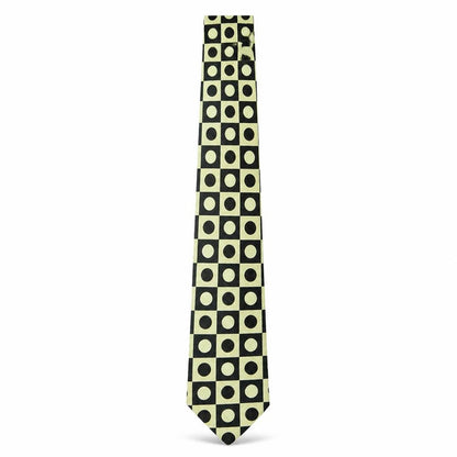 Mens Jacques Estier Black Polka Dot 100% Polyester  Tie