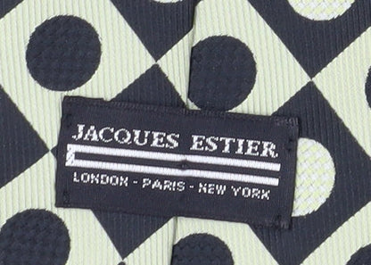 Jacques Estier Men's Black Polka Dot Tie - One Size