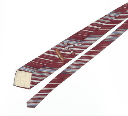 Marks and Spencer Men's Red Striped Silk Tie
