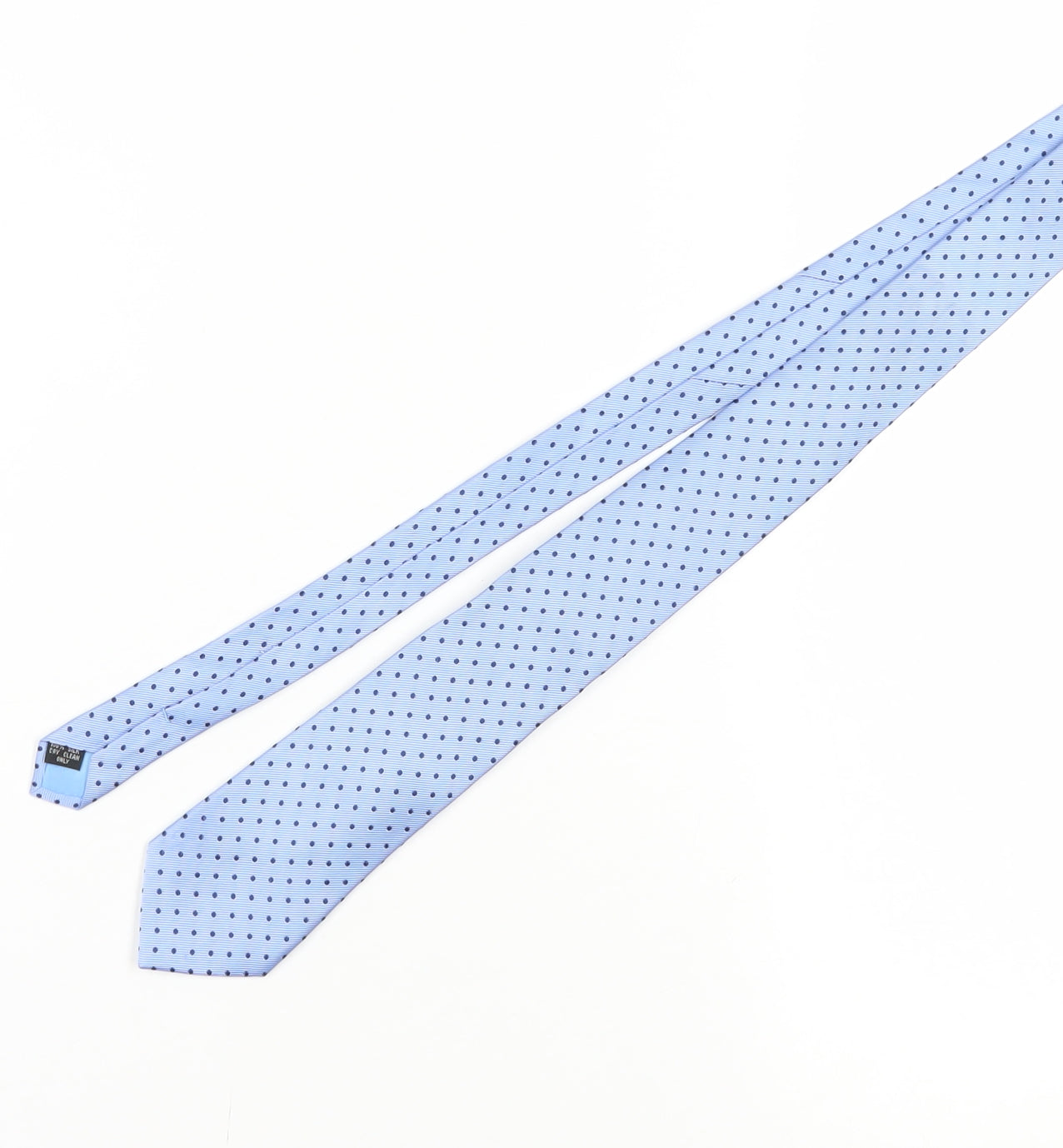 Michelsons Men's Light Blue Polka Dot Silk Tie