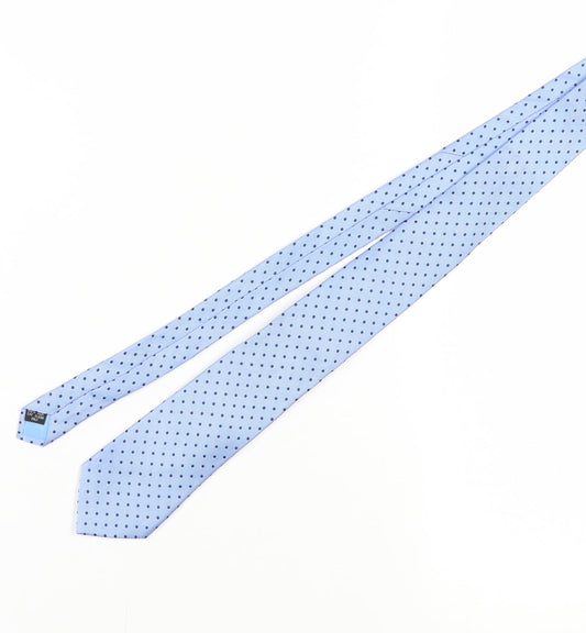 Michelsons Men's Light Blue Polka Dot Silk Tie