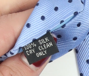 Michelsons Men's Light Blue Polka Dot Silk Tie