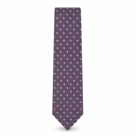 Tobias Barrett Men's Purple Geometric Silk Tie