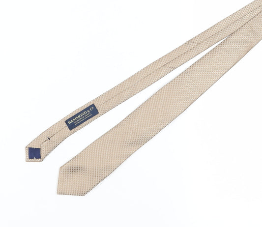 Hammond & Co Men's Beige Silk Tie