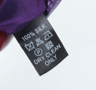 Tom English Men's Purple Geometric Silk Tie