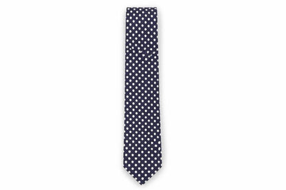 Mens Charles Tyrwhitt Blue Polka Dot 100% Silk Slim Tie