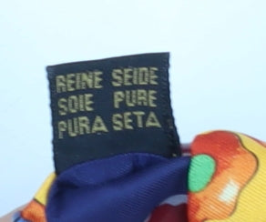 James Barry Men's Yellow Geometric Silk Slim Tie