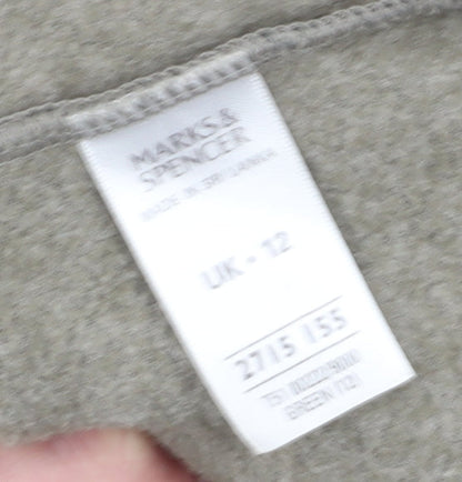Womens UK Size 12 Marks and Spencer Green Basic Jacket