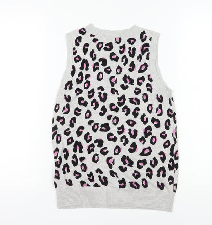 Womens UK Size XS NEXT Grey Vest Jumper