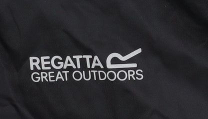 Regatta Boys Black Hooded Windbreaker Jacket 11-12 Years