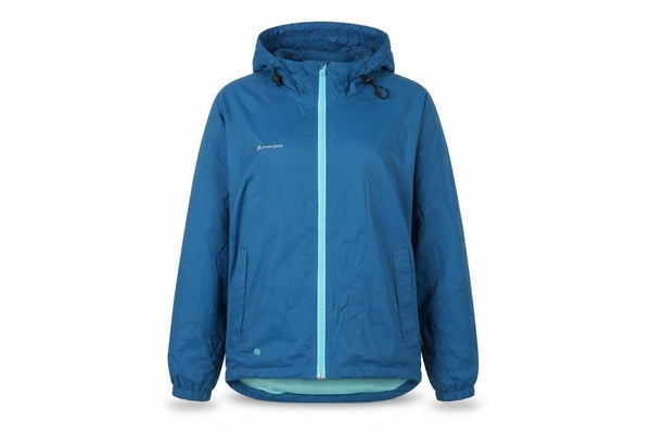Front view of Kilimanjaro Blue unisex windbreaker jacket l
