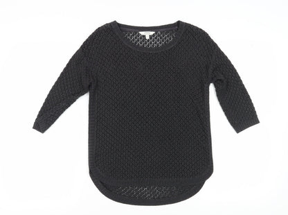 Womens UK Size 6 FatFace Black Pullover Jumper