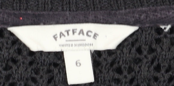 Womens UK Size 6 FatFace Black Pullover Jumper