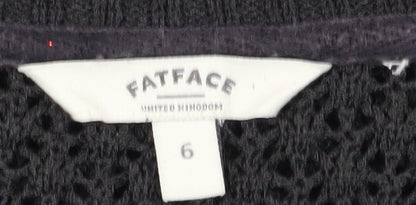 Womens UK Size 6 FatFace Black Pullover Jumper