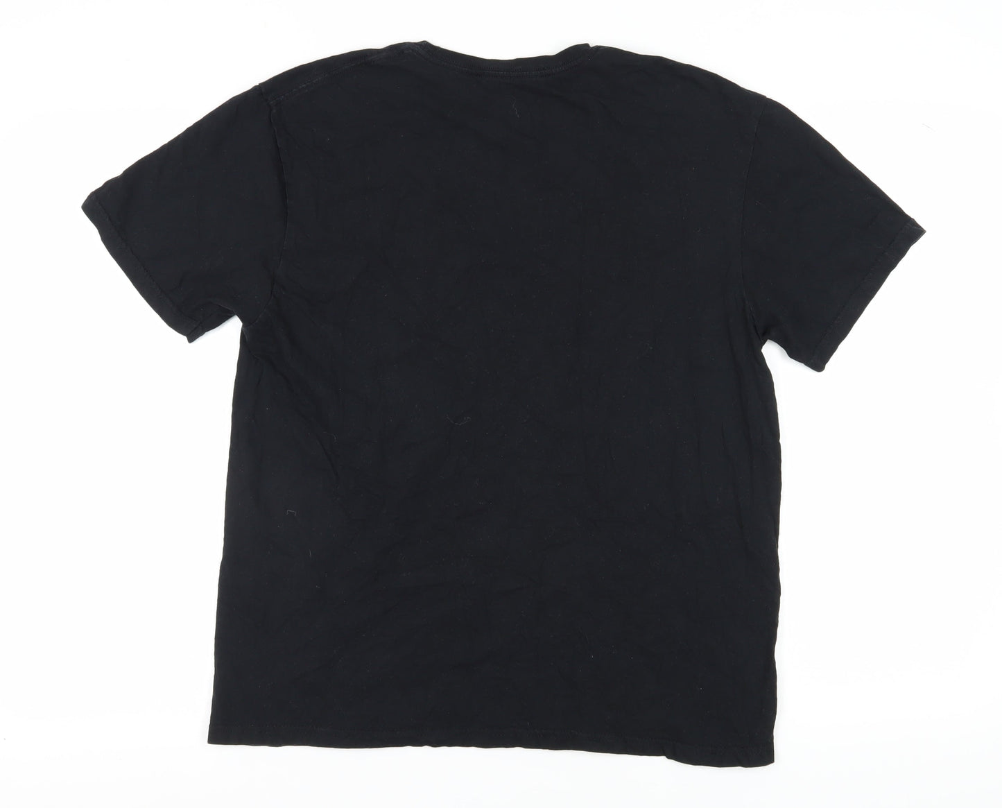 Netflix Men's Black Graphic L T-Shirt - Stranger Things