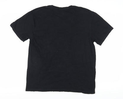 Netflix Men's Black Graphic L T-Shirt - Stranger Things