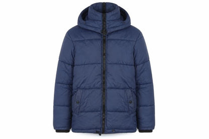 Mens UK Size 2XS River Island Blue Puffer Jacket
