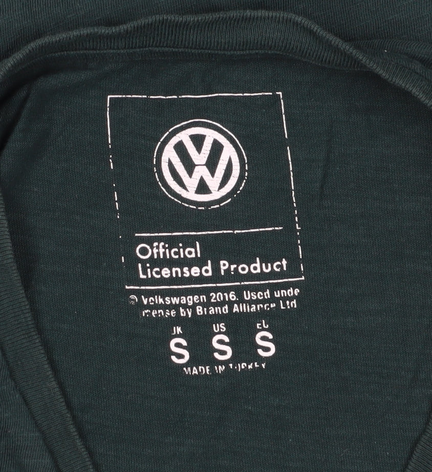 Volkswagen Men's Green Graphic Print Crew Neck T-Shirt - S