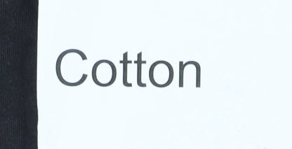 Super Mario Men's Black XL Long Sleeve Cotton T-Shirt