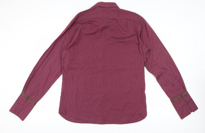 Ted Baker Men's Pink Striped Dress Shirt Long Sleeve 17