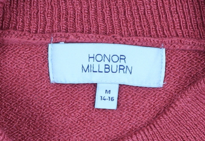Womens UK Size M Honor Millburn Red Pullover Jumper